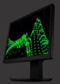 3d mesh grid digital screensaver